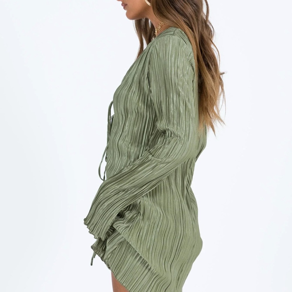 NWT Princess Polly‎ Sage Green Mini Dress 2 - Picture 4 of 8